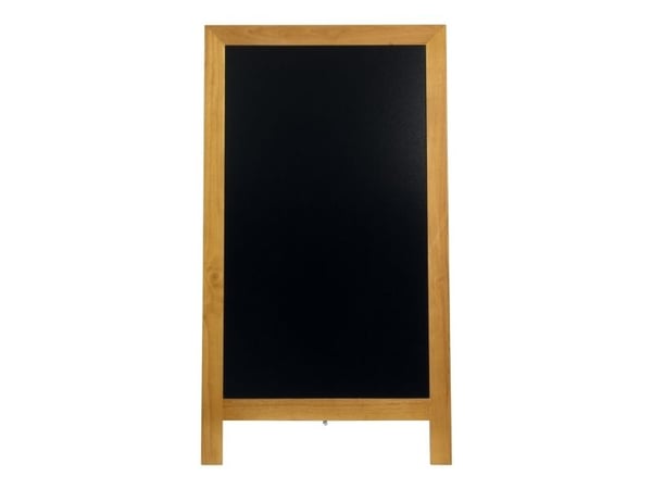 Gadesilt Securit® Deluxe 70x125 cm stort A-skilt  teak farvet