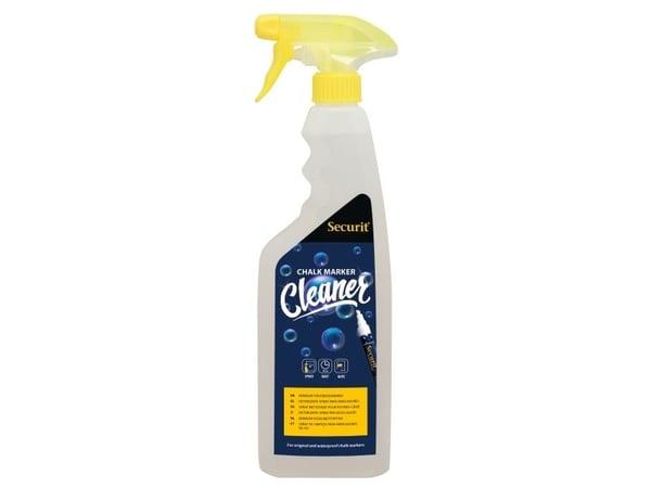 Securit® rengøringsspray 750 ml til vandfast kridtmarkere