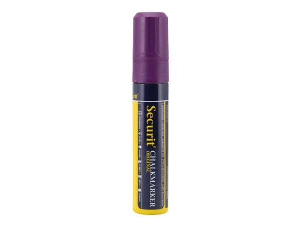 Securit® original kridtmarker med blokspids i violet