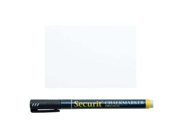Securit TAG-A7-BL, Muovi, Valkoinen