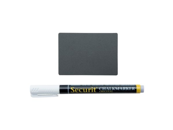 Securit® 20x dobbeltsidede A8 sorte tavleplader