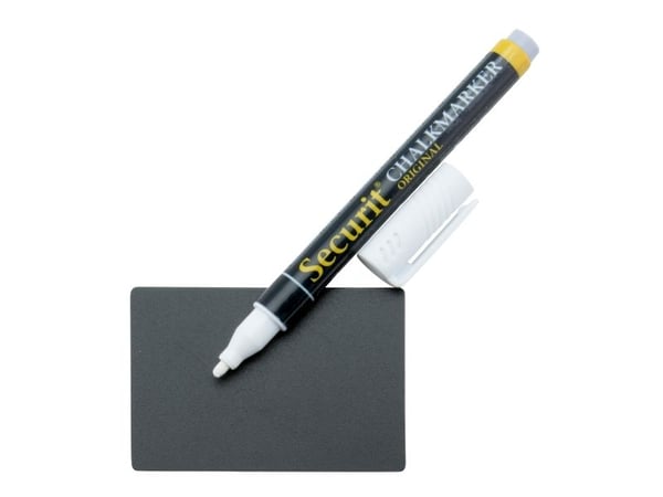 Securit® 20x dobbeltsidede A8 sorte tavleplader