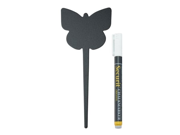 Tavle Securit Silhouette Butterfly 5 stk/pakning - (5 stk.)