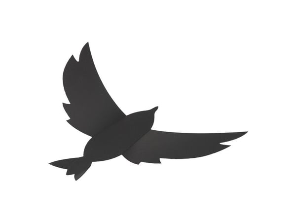 Securit® 3D Fugl-tavle sæt i sort