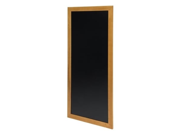 Securit® lang tavle af gummitræ i teak (M)