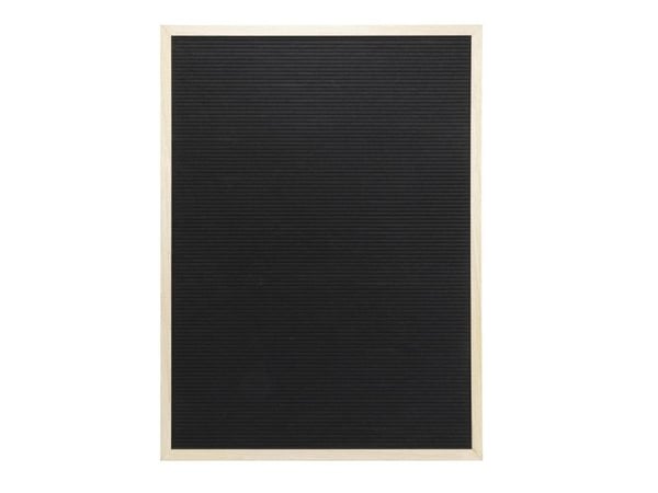 Securit® bogstavtavle til væg teakramme 60x80 cm