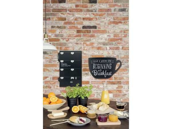 Securit® chalkboard silhuet Kop vægtavle i sort
