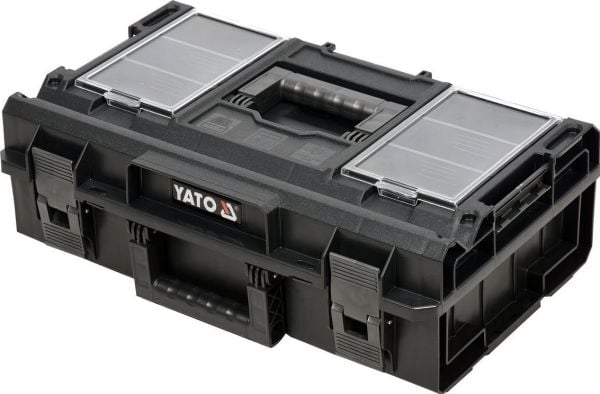 Yato YT-09169, Verktøykasse (hard), Polypropylen, Sort, Grå, Hengsel, 585 mm, 385 mm