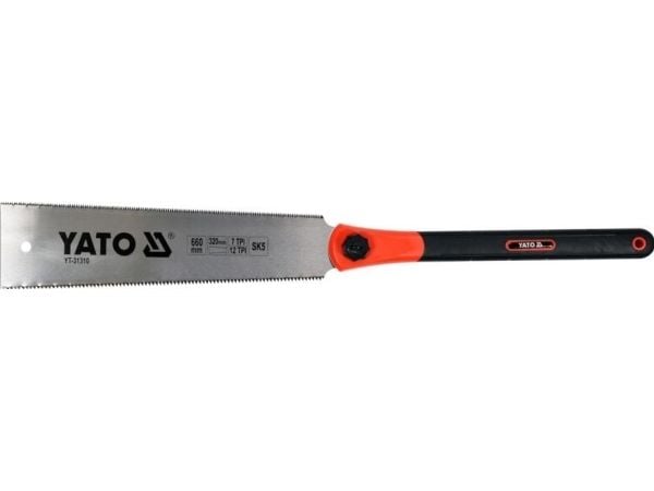 Yato YT-31310, Japansk sag, Rustfritt stål, Termoplastisk gummi (TPR), ABS syntetisk, Sort, Rød, Rustfritt stål, Sort, Rød, 32 cm