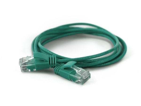wantec - Koblingskabel - RJ-45 (hann) til RJ-45 (hann) - 15 cm - CAT 6a - grønn