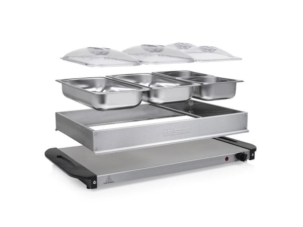 Tristar BP-6285 Buffetserver - 300 W - 230 V - 50/60 Hz - Rustfritt stål - Rustfritt stål - Rustfritt stål (BP-6285)