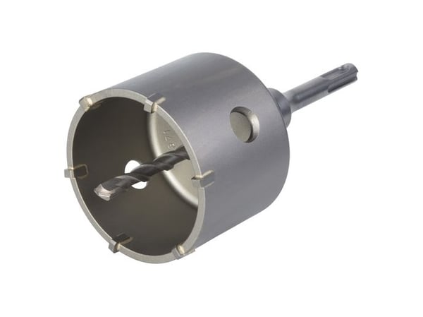 wolfcraft GmbH 5459000, Rotasjons hammer, Hullsag, Høyrehåndsrotasjon, 5 cm, 70 mm, porebetong, Murstein, Betong, Granitt, Marmor, Gips, Stein