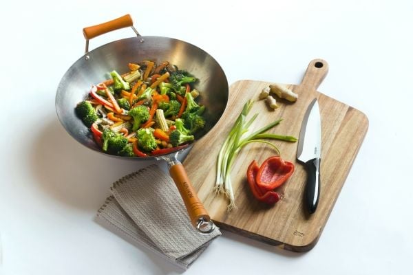 Wok Excellence Carbon Ken Hom Ø 36 cm Kolstål