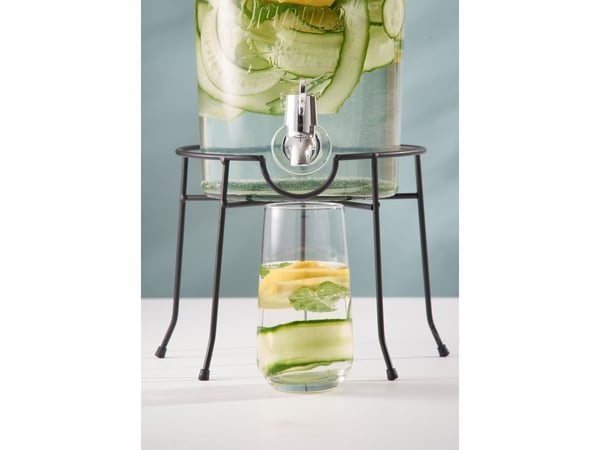 Stativ til Glasbeholder Kilner Passer til 123845 og 46 stål Sort,stk