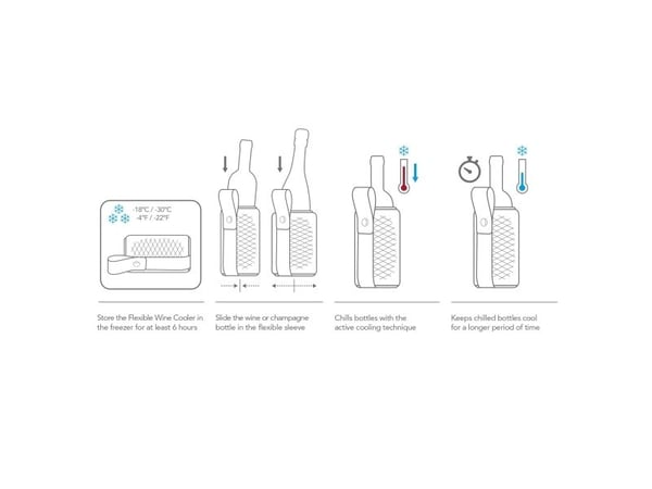 Flexible Wine cooler ARTICO Vacuvin