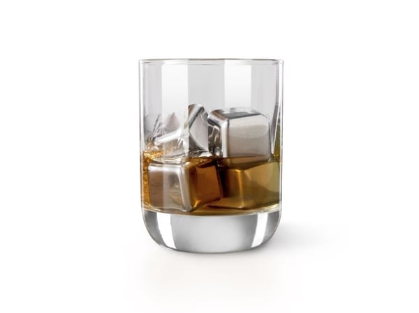 Vacu Vin Rustfritt stål - Whisky, Boks, 4 stykker