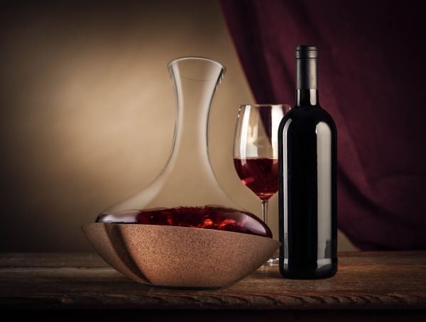 VACUVIN Vinkaraff Swirling Kristallglas/Kork VACU VIN®