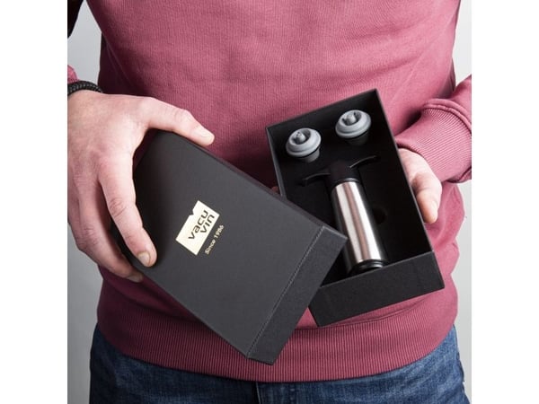 VACUVIN Wine Saver Stainless Steel Gift box