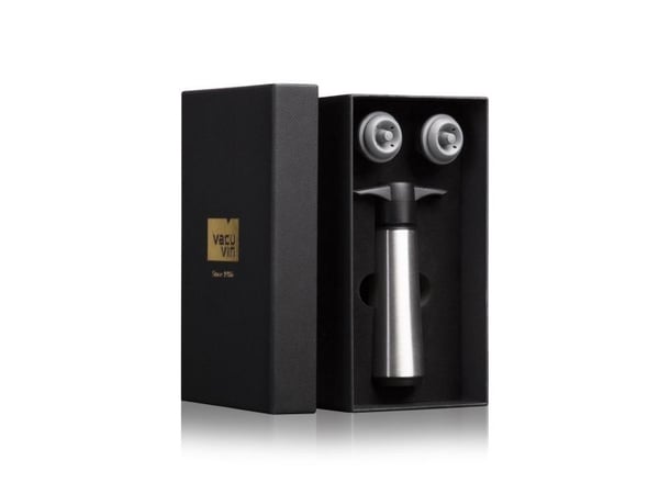 VACUVIN Wine Saver Stainless Steel Gift box