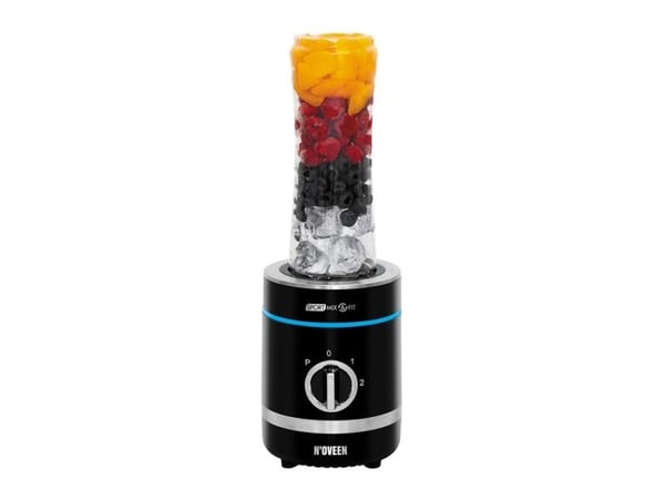 Noveen SB1000 X-LINE, bordsmixer, 0,6 L, pulsfunktion, iskrossning, 300 W, svart