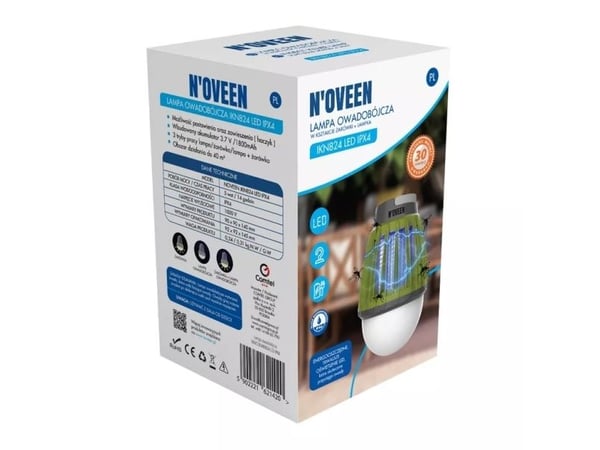 Noveen insektlampe IKN824 LED IPX4 40 m²