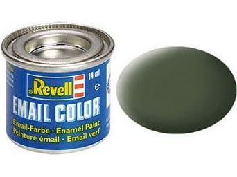 Emalj 14 ml. bronsgrön matt