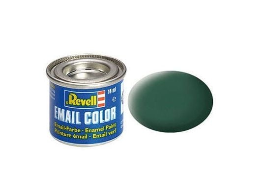Emalje 14 ml mørkegrønn matt