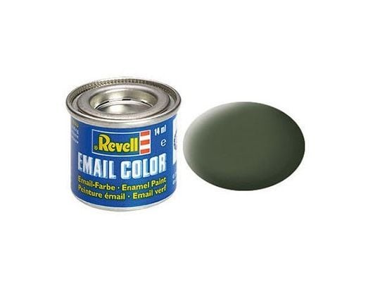 Emalj 14 ml. bronsgrön matt
