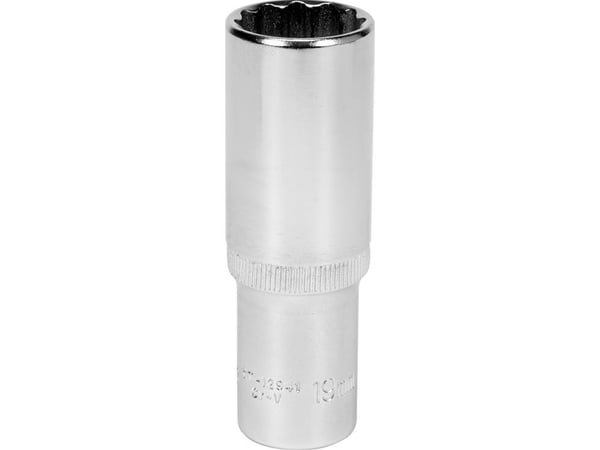 YATO topnøkkel 12 vinkel 1/2" 19 mm lengde 12941