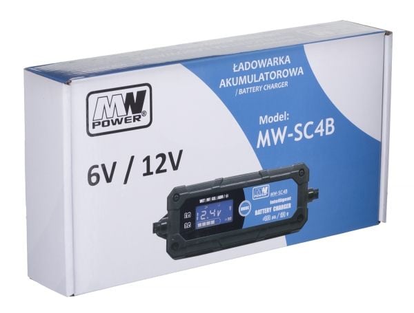 Lean intelligent batteriladdare 6V/12V MW-SC4B