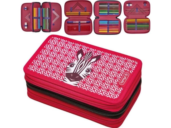 Herlitz TriCase Cute Animals - Penal - 31 pieces - polyester - Zebra