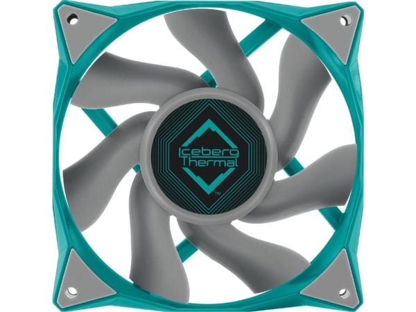 Iceberg Thermal IceGALE, Vifte, 12 cm, 500 RPM, 1850 RPM, Teal