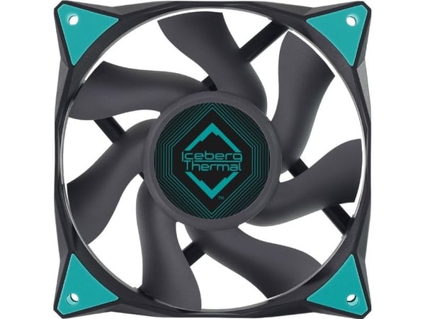 Iceberg Thermal IceGALE, Vifte, 12 cm, 500 RPM, 1850 RPM, Sort