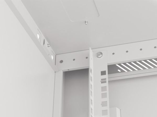 Lanberg - Rack skap - veggmonterbar - grå, RAL 7035 - 12U - 19"