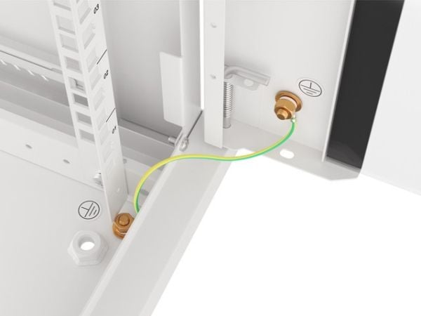 Lanberg - Rack skap - veggmonterbar - grå, RAL 7035 - 12U - 19"