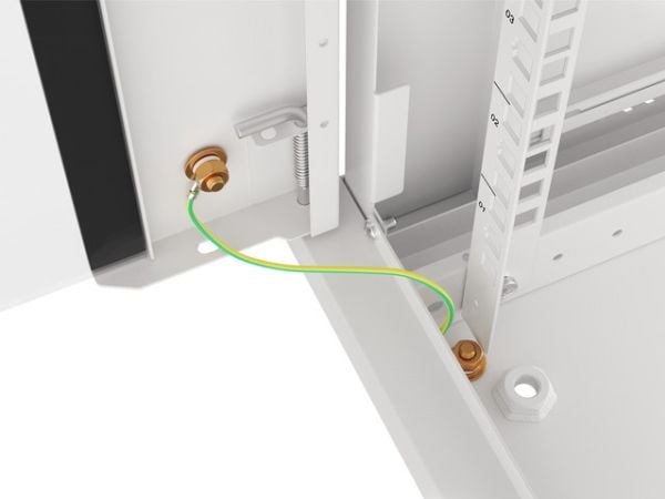 Lanberg - Rack skap - veggmonterbar - grå, RAL 7035 - 12U - 19"