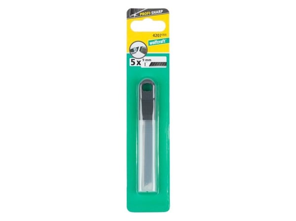 wolfcraft GmbH 4207000, 5 stykker, 9 mm, 0,4 mm, Sort