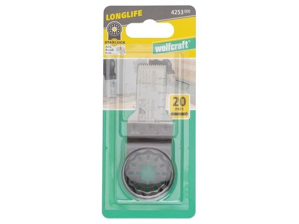 wolfcraft GmbH 4253000, Gipsplater, Plast, Tre, Tre med spiker, Bimetall, 2 cm, 1,4 mm, 4 cm, 1 stykker