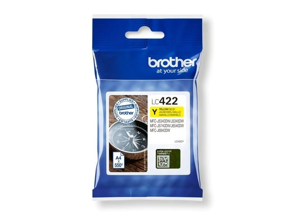 Brother LC422Y - Gul - original - bläckpatron