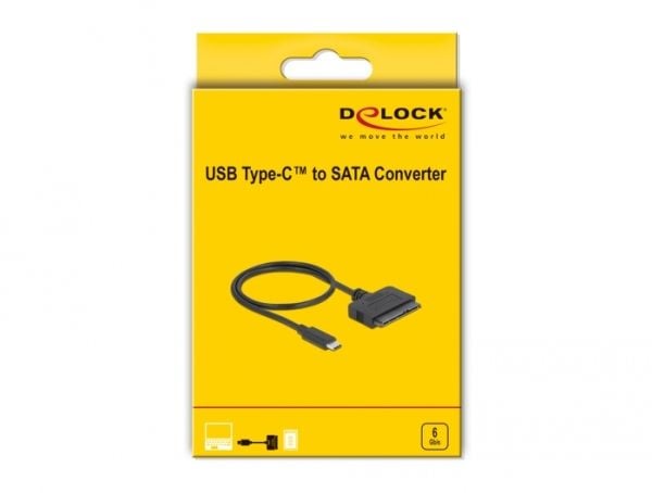 Delock - Lagringskontroller - 2,5" - SATA 6 Gb/s - USB 3.2 (Gen 2)
