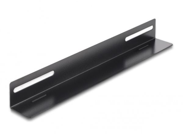 Delock - Rack-brakett - 300x40 mm - side - svart - 19" (en pakke 2)