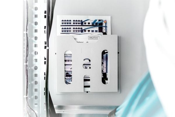 DIGITUS - Wiring plan pocket - lysegrå, RAL 7035