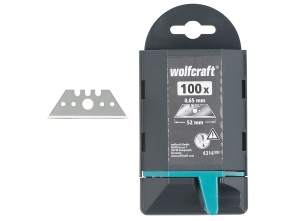 wolfcraft GmbH 4314000, 100 kpl, 18,7 mm, 0,65 mm, 52 mm