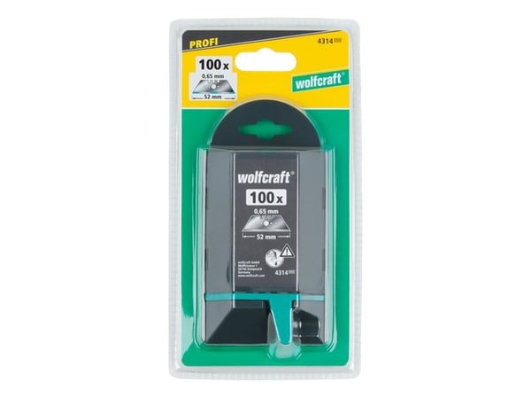 wolfcraft GmbH 4314000, 100 kpl, 18,7 mm, 0,65 mm, 52 mm