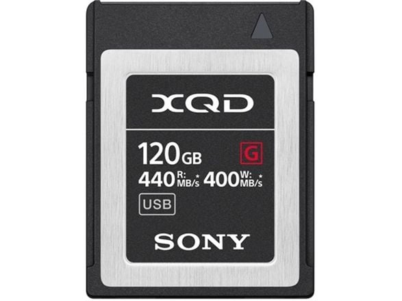 Sony QDG120F Flash-Speicherkarte (120 GB), 120 GB, XQD, 440 MB/s, 400 MB/s, Vedenkestävä, Lämmönkestävä, Musta