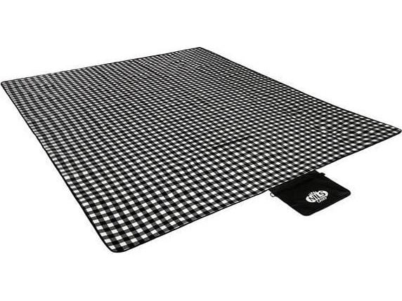 Nils Extreme NC2310 piknikteppe hvit-svart 300x200 cm PE + alu NILS CAMP