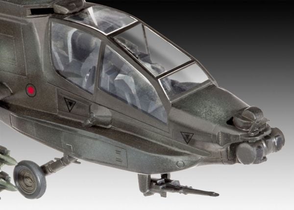 Revell AH-64A Apache, Rotorcraftmodell, Monteringssett, 1:100, AH-64A Apache, Plast, Avansert