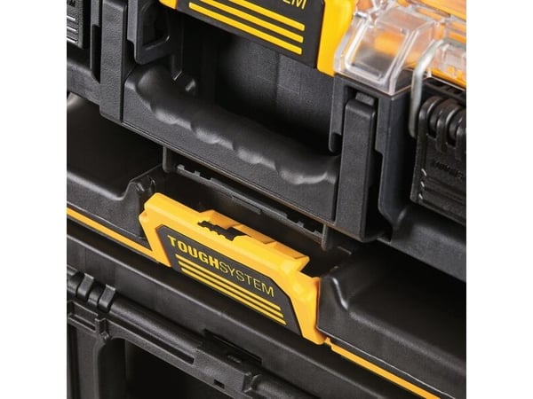 DeWALT ToughSystem 2.0, Svart, Transparent, Gul, 6 fickor, 370 mm, 260 mm, 130 mm, 10 kg