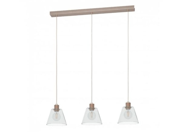EGLO Copley, Fleksibel montering, Rosegull, Gjennomsiktig, Gjennomsiktig, Aluminium, Stål, Glass, Innendørs