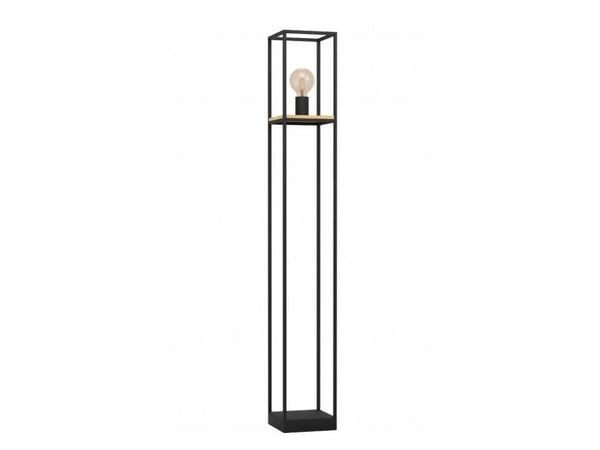 EGLO LIBERTAD FLOOR E27 H1285 SVART/NATUR FSC